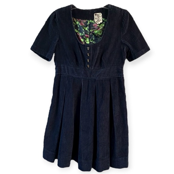 Anthropologie NWOT Tulle corduroy fit and flare dress - Picture 1 of 6